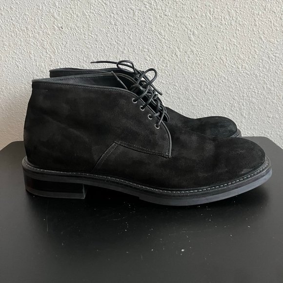 NIB Giorgio Armani Men\'s Black Suede Chukka Boots Size 11 Style X2M138 main image 16